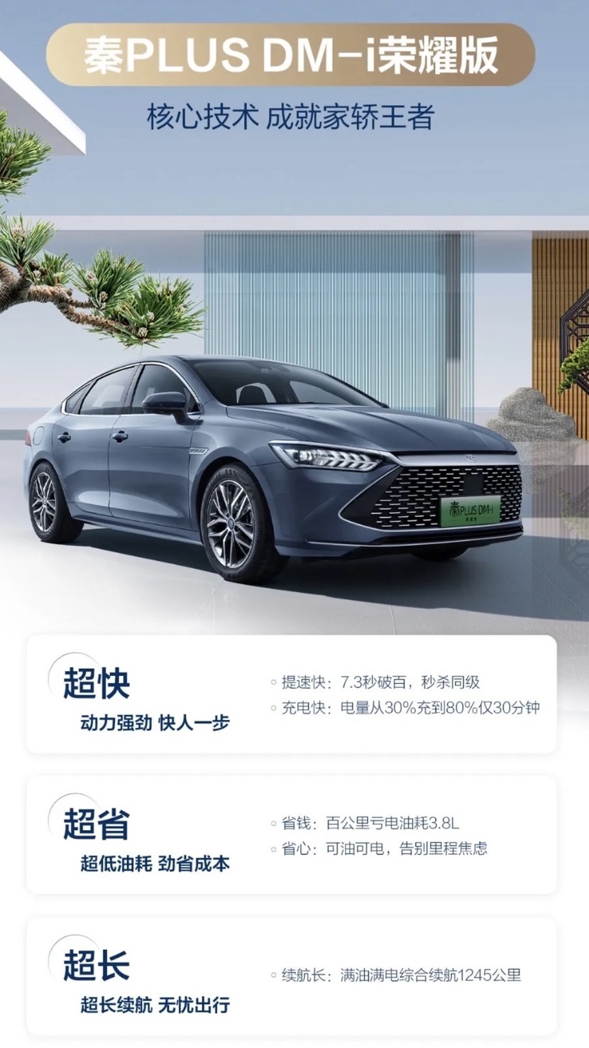 秦PLUS荣耀版上市,7.98万元的起售价,合资燃油如何竞争