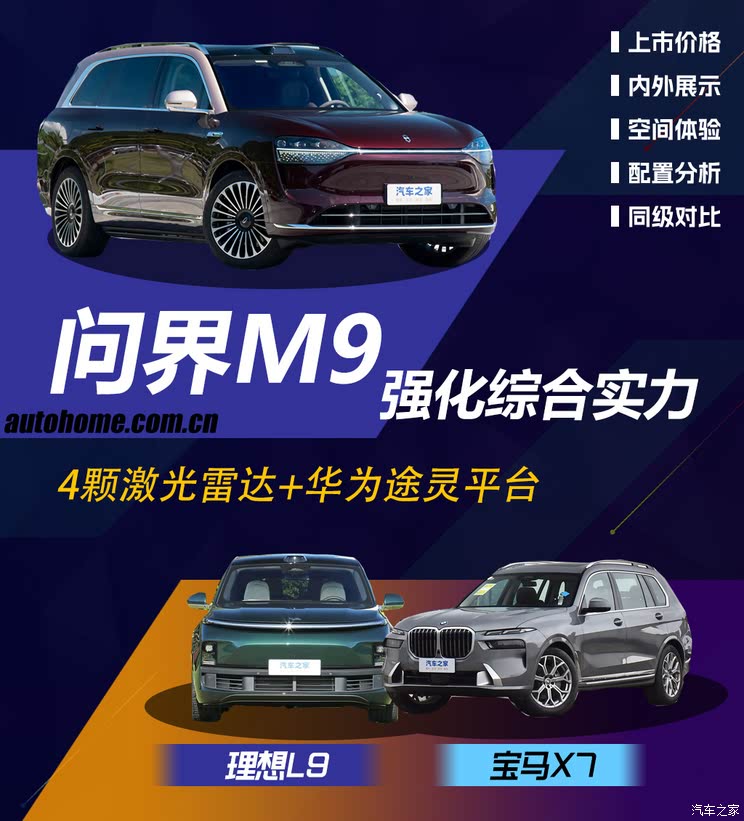 Ultra版更懂精彩生活 新款问界M9购车手册+竞品分析